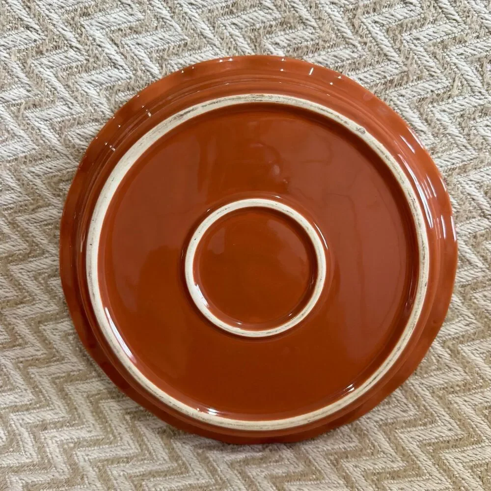 Pumpkin Pie Ceramic Recipe Pie Plate Dish